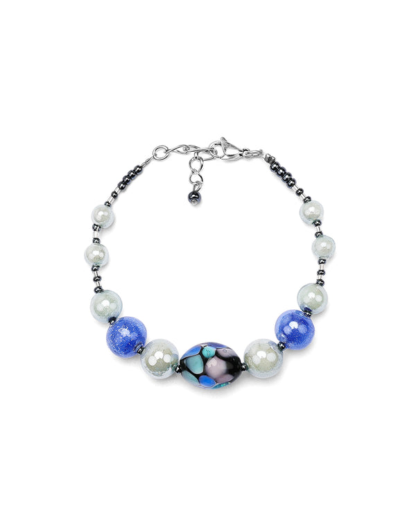 Brățară Mosaico Bleumarin – sticlă de Murano