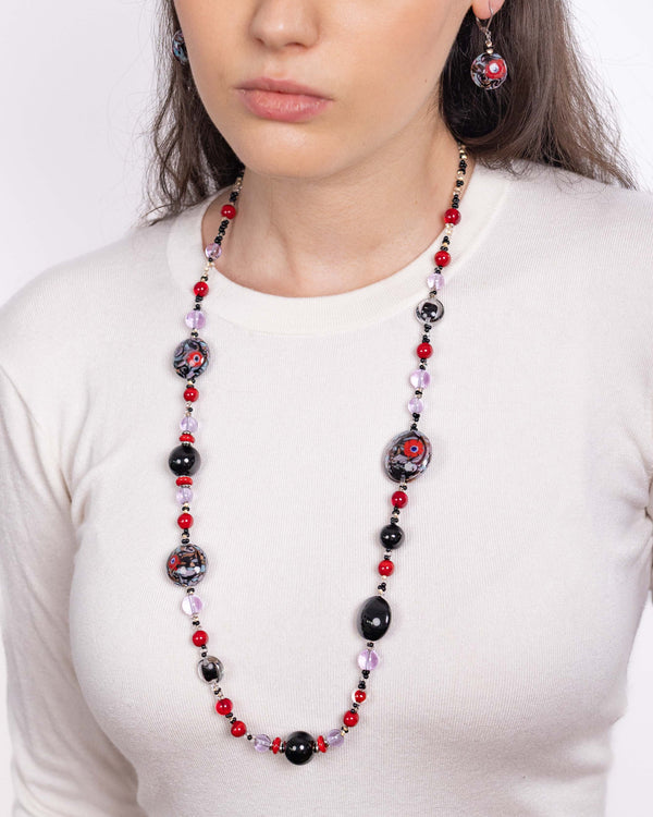 Colier Electra Rosu