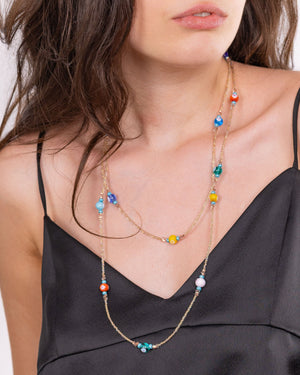 Colier Flower 2in1 Multicolor