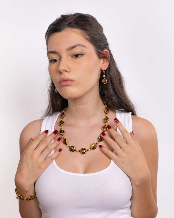 Set Leopard Auriu
