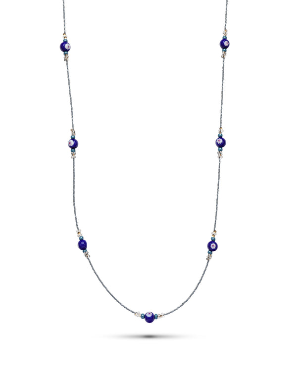 Colier Flower 2in1 Albastru