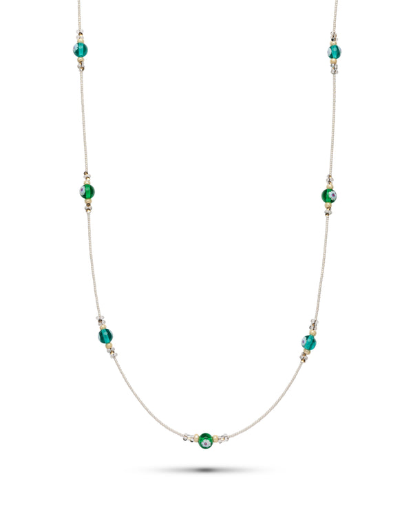 Colier Flower 2in1 Verde