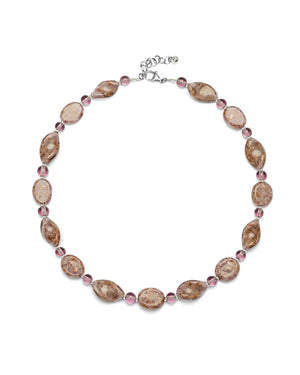 Colier Karen Mov – sticlă de Murano