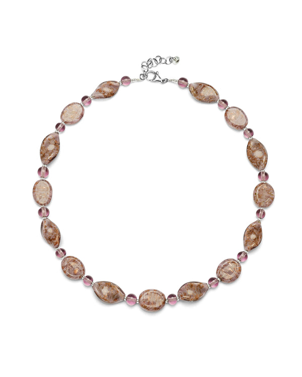 Colier Karen Mov – sticlă de Murano