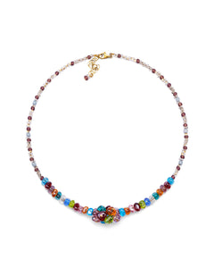 Colier scurt Linda Multicolor – sticlă de Murano