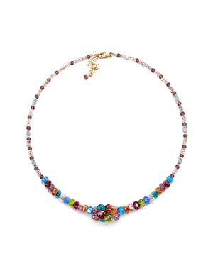 Colier scurt Linda Multicolor – sticlă de Murano