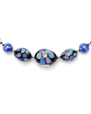 Colier scurt Mosaico Bleumarin – detaliu