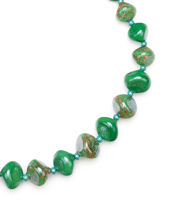 Colier Sofia Verde – vedere de sus