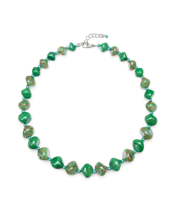Colier Sofia Verde – sticlă de Murano