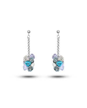 Set Rubik Albastru – cercei