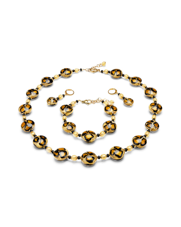 Set Leopard Auriu