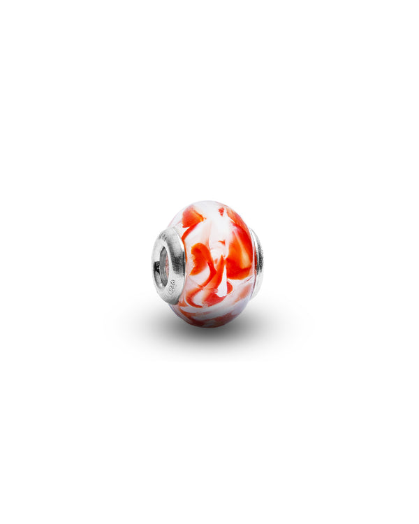 Millecharm Bianca Millesham – mărgea charm din sticlă de Murano