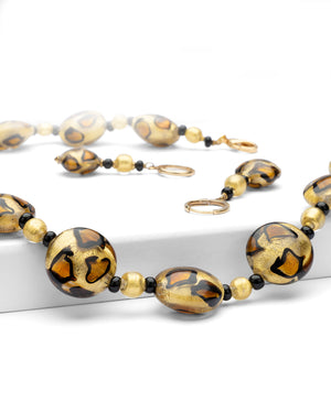 Set Leopard Auriu